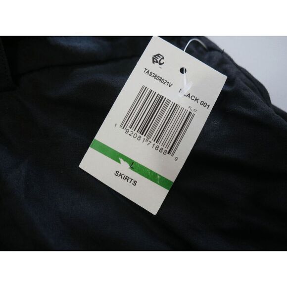 Sam & Jess Women's Challis Belted Pull-On Midi Skirt Black L - Picture 8 of 9